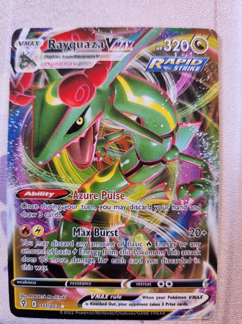 Rayquaza VMAX Evolving Skies 111/203